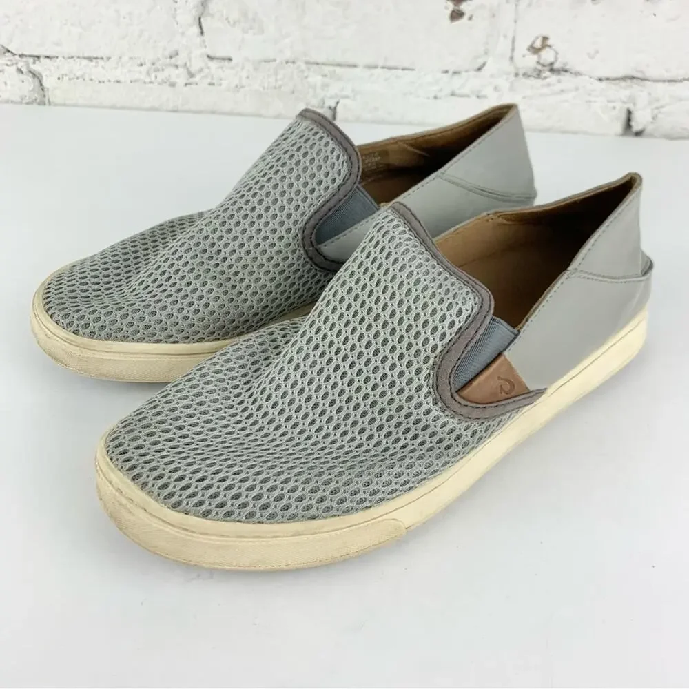 Olukai Pehuea Perforated Mesh Slip On Loafers Woman’s 9